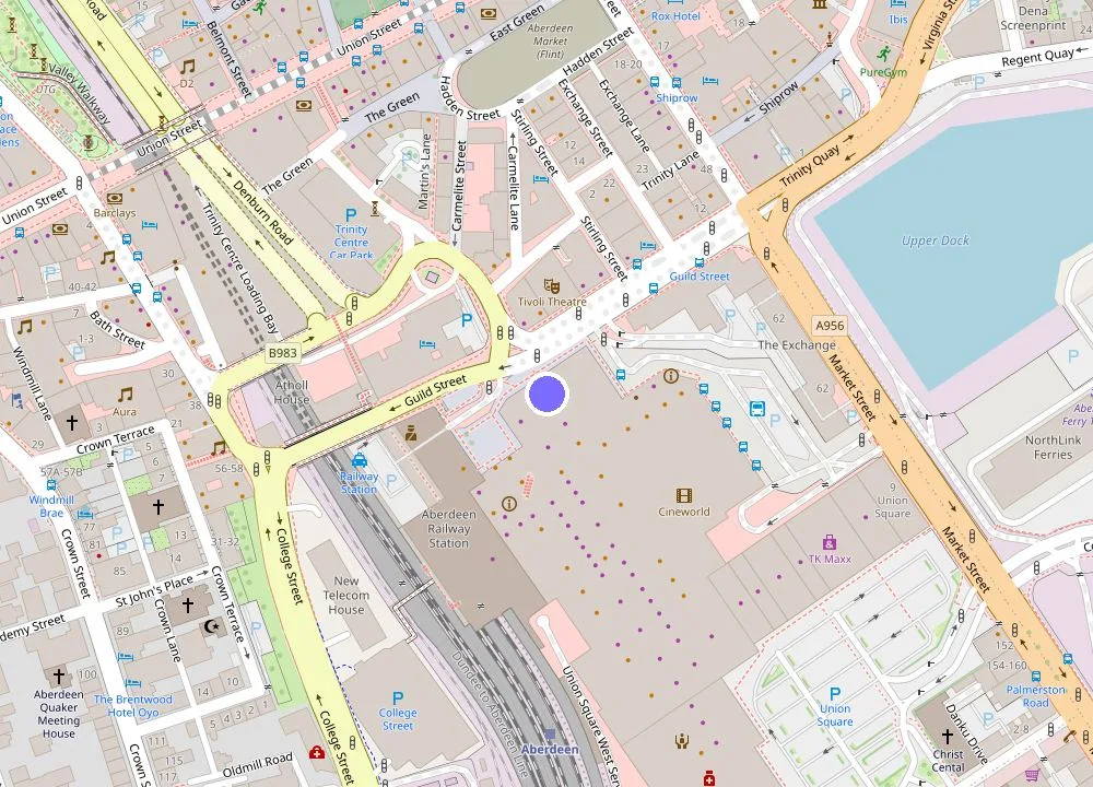 Map: Leonardo Hotel Aberdeen